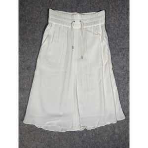 Helmut Lang White Drawstring Shorts